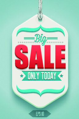 classic sale tag vector