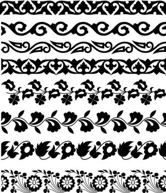 classic traditional pattern lace 02 vector