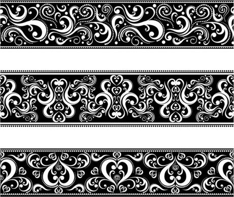 classic traditional pattern lace 04 vector