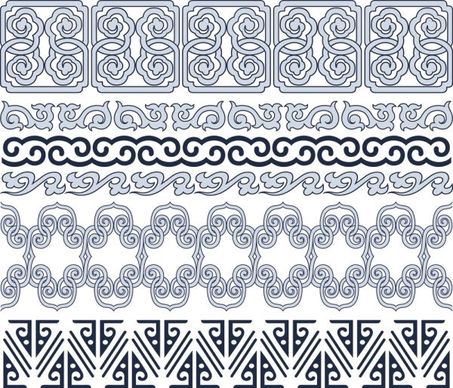 classic traditional pattern lace 05 vector