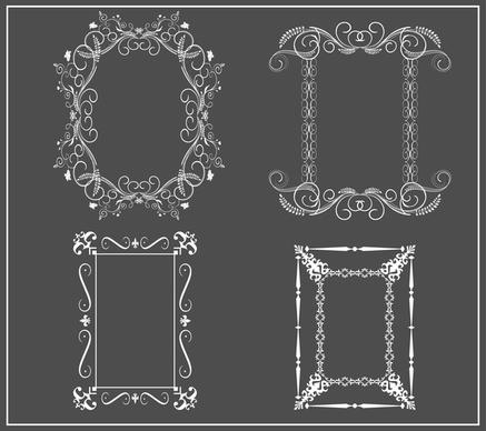 classical frames collection in black and white design