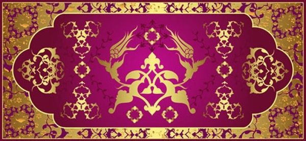 classical gold pattern 05 vector