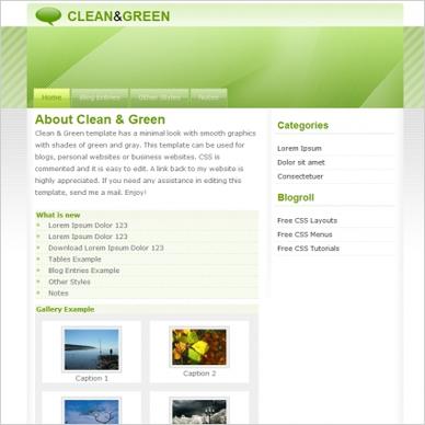 Clean & Green Template