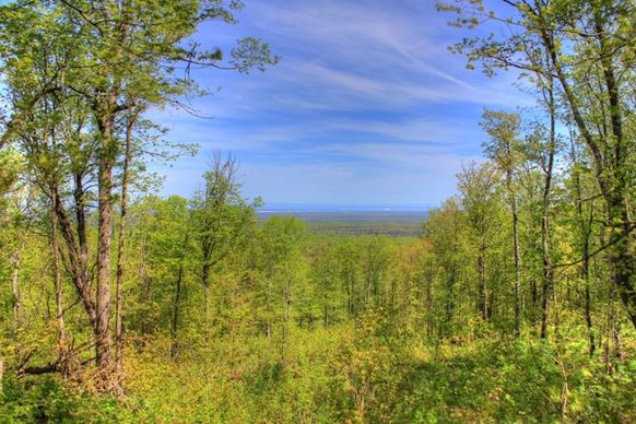 clearing view from mount arvon michigan