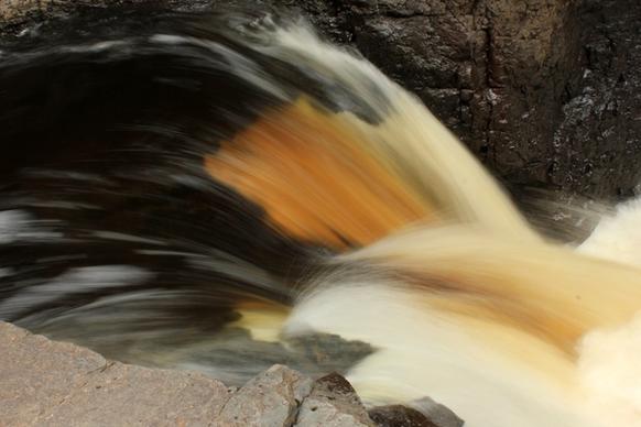 close up of the rapids at cascade river state park minnesota