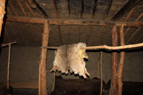 cloth inside indian dwelling in mitchell south dakota