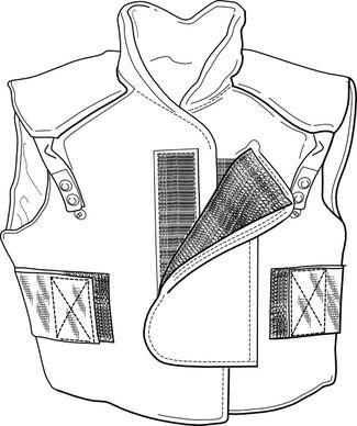 Clothing Vest clip art