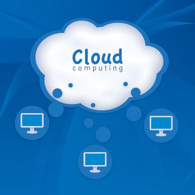 cloud computing vector graphic