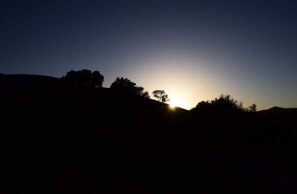 cloud dark dawn evening forest landscape light moon