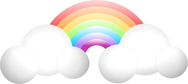 Cloud Rainbow clip art