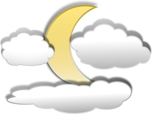 Clouds and the Moon 3