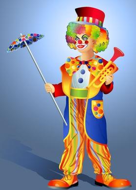 clown illustrator 03 vector