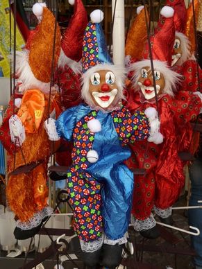 clowns dolls toys