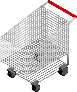 CM Isometric Shopping Cart Empty