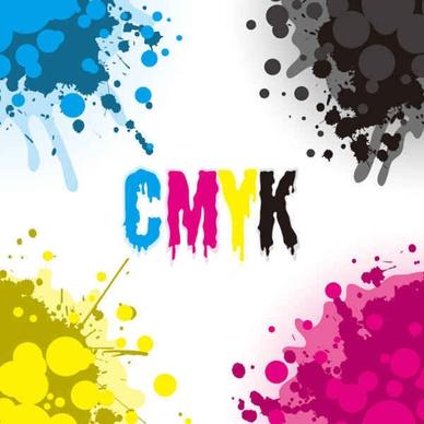 CMYK Color Vector Background