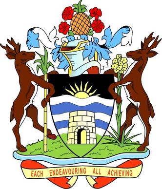 Coat Of Arms Of Antigua And Barbuda clip art