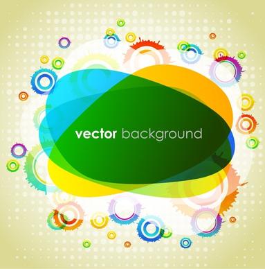 abstract background template modern colorful circles colors blended