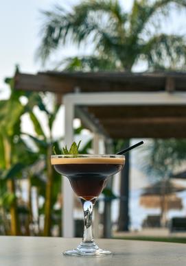 cocktail drink picture elegant closeup blurred