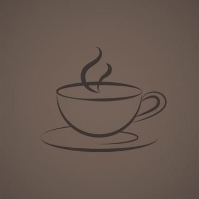 coffe cup logo icon vector