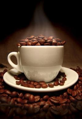 coffee beans coffee cup highdefinition picture 4