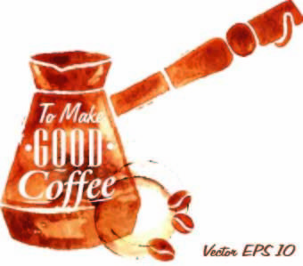 coffee elements illustration vector
