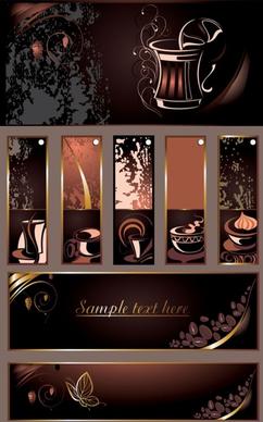 coffee theme vector