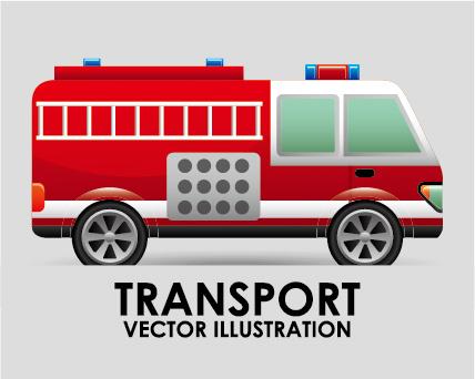 collection of transportation vehicle vector