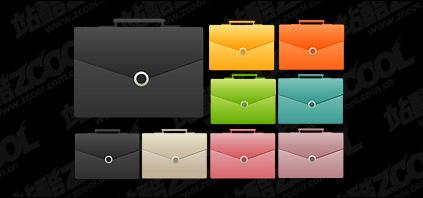 Color briefcase icon