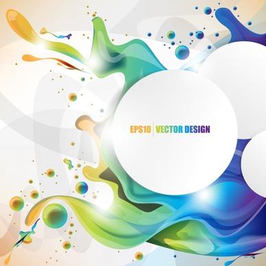 decorative background template shiny colorful modern dynamic liquid