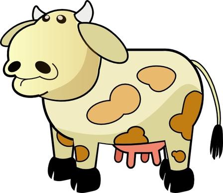 Color Cow clip art