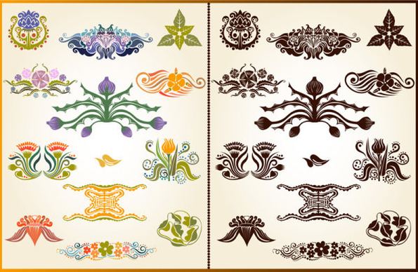 color decorative pattern free vector