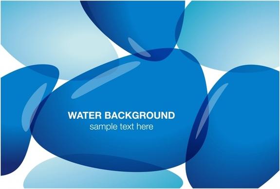 abstract background blue transparent stone shapes decor