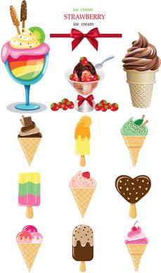 color ice cream vector graphic