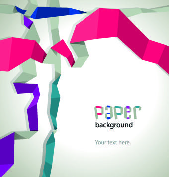 color paper ribbon background graphic