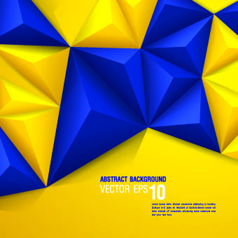 colored 3d shapes background vector