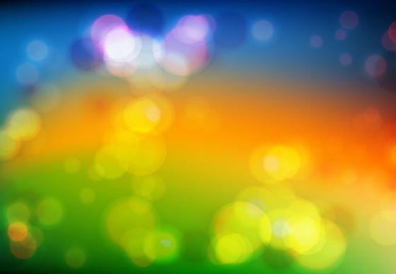 Colored Bokeh Vector Background