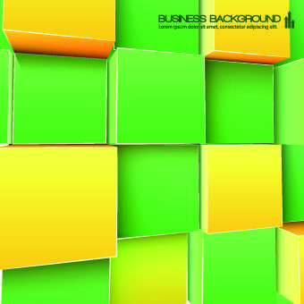 colored cubes background vector