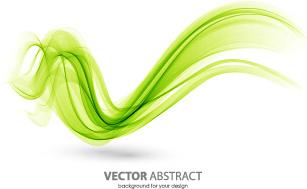 colored curved lines abstract background vector