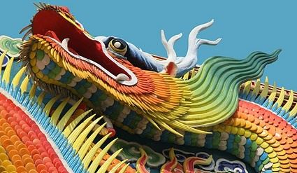 colored dragon picture