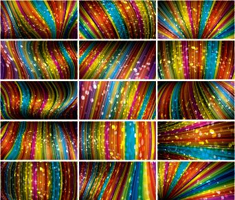 colored dynamic abstract art vector