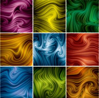 colored dynamic abstract art vector