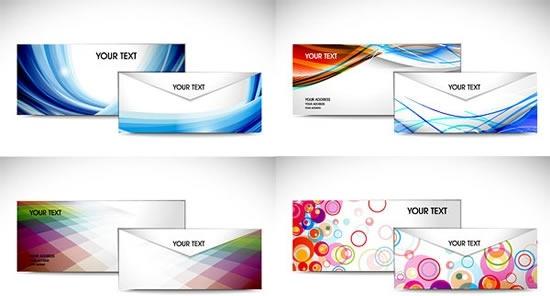 envelope templates modern colorful dynamic design