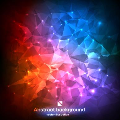 colored geometric shapes background