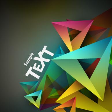 colored geometric shapes vector backgrounds