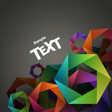colored geometric shapes vector backgrounds
