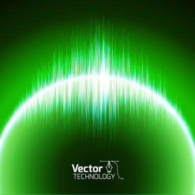colored glow tech vector background