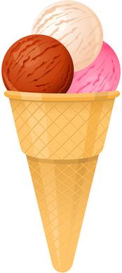 colored ice cream vector