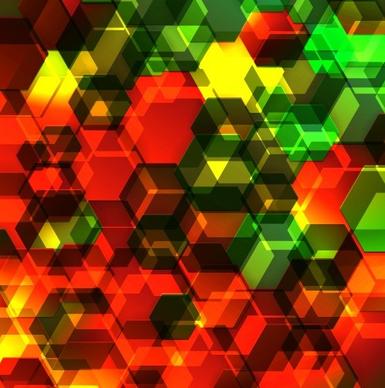 colored mosaic abstrac background vector