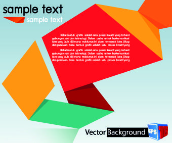 colored origami vector backgrounds