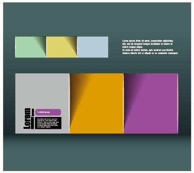 colored paper business background vector